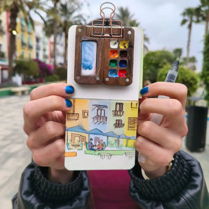 Kit Acquerello Portatile Mini – Crea ovunque la tua arte