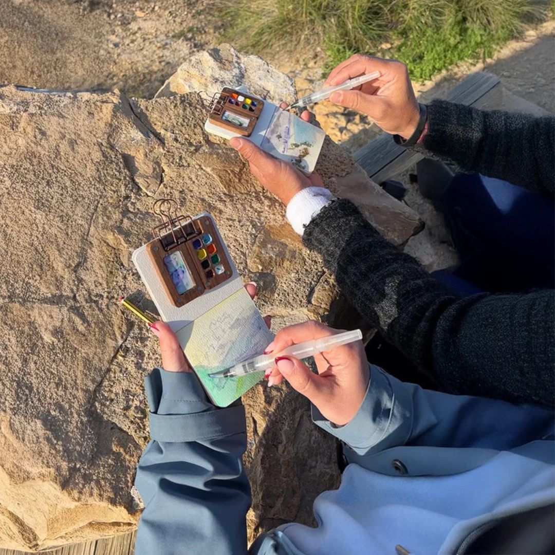 Kit Acquerello Portatile Mini – Crea ovunque la tua arte