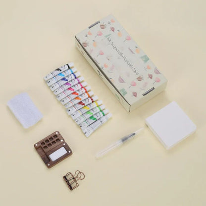 Kit Acquerello Portatile Mini – Crea ovunque la tua arte